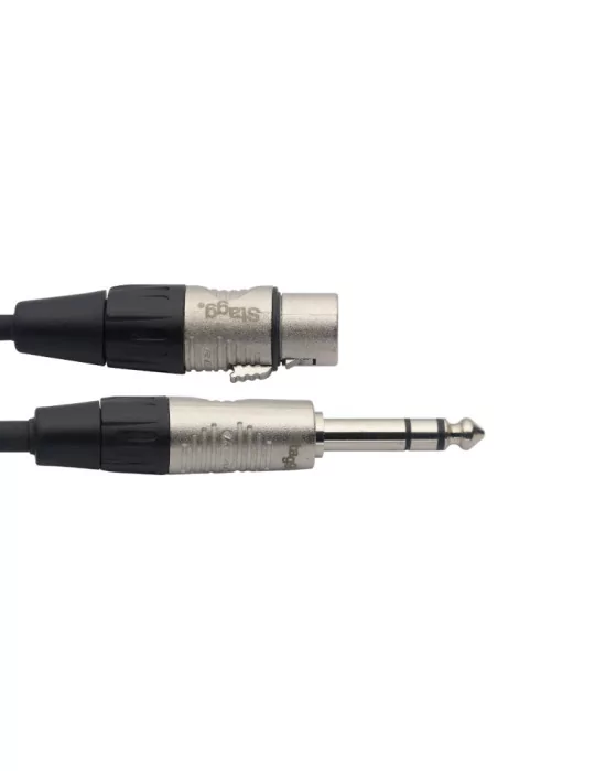  STAGG NAC1PSXFR Serie N, cable de audio, jack / XLR (m / f), estéreo, 1 m|MusicGoodDeal 