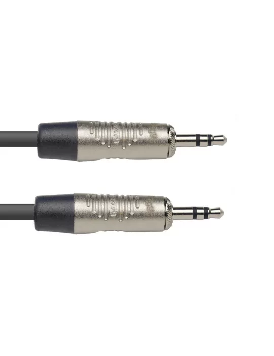  STAGG NAC6MPSR Serie N, cable de audio, miniconector / miniconector (m / m), estéreo, 6 m|MusicGoodDeal 