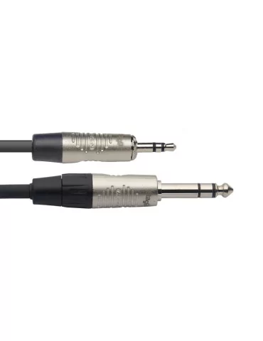  STAGG NAC1MPSPSR N series audio cable, mini jack/jack (m/m), stereo, 1 m (3')|MusicGoodDeal  2