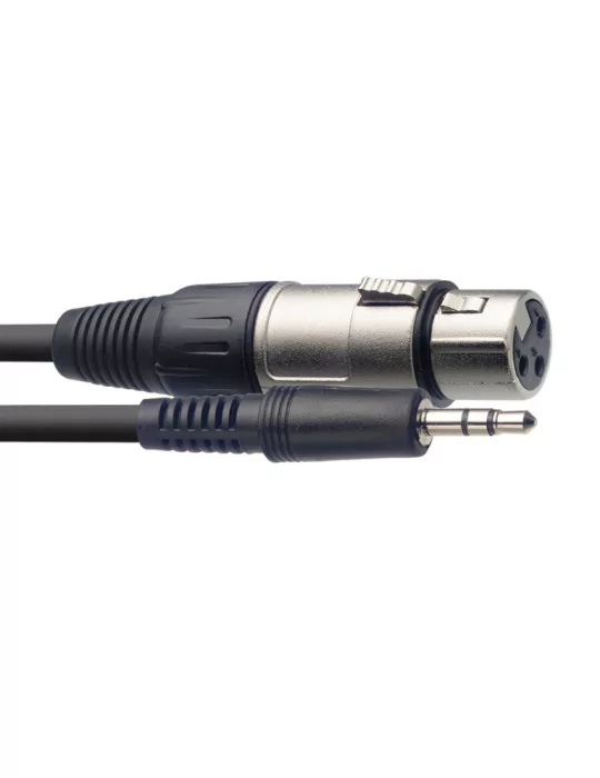  STAGG SAC3MPSBXF Audio-Kabel XLR/Mini-Klinke (f/m) 3 m|MusicGoodDeal 
