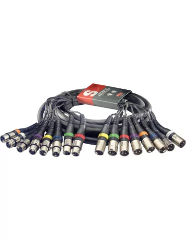  STAGG SML5/8XF8XM E 5 m/15 ft. Multicore Cable - 8 x f. XLR/8 x m|MusicGoodDeal 