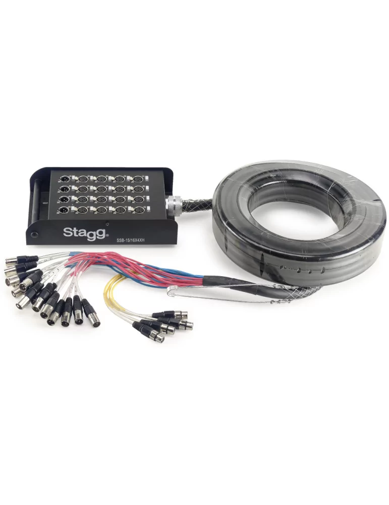  STAGG SSB-15/16X4XH S-Serie Stagebox - 16x XLR F Eingänge/ 4x XLR M Ausgänge|MusicGoodDeal 
