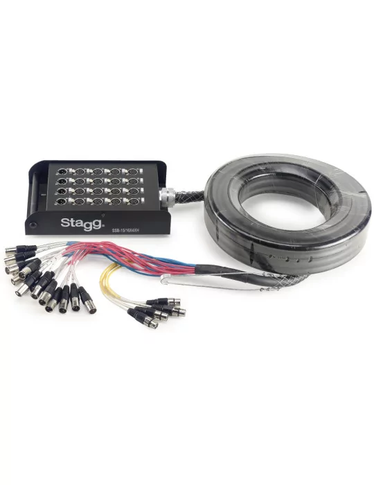  STAGG SSB-15/16X4XH S-Serie Stagebox - 16x XLR F Eingänge/ 4x XLR M Ausgänge|MusicGoodDeal 