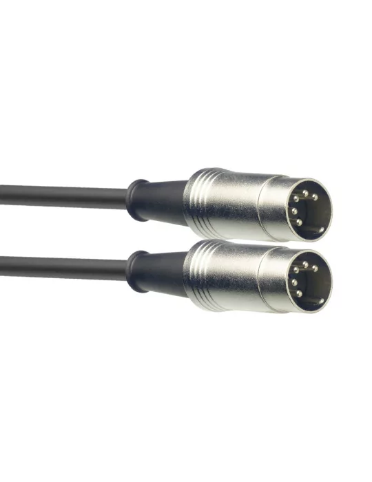  STAGG SMD1 MIDI cable, DIN/DIN (m/m), 1 m (3'), metal connectors|MusicGoodDeal 