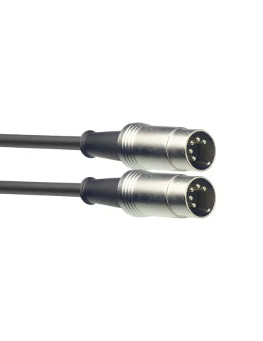  STAGG SMD3 MIDI cable, DIN/DIN (m/m), 3 m (10'), metal connectors|MusicGoodDeal 