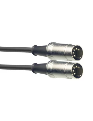  STAGG SMD6 MIDI cable, DIN/DIN (m/m), 6 m (20'), metal connectors|MusicGoodDeal 