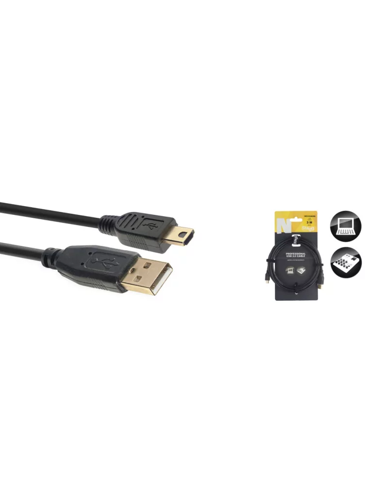  STAGG NCC3UAUNA N-Series USB 2.0 Cable|MusicGoodDeal 