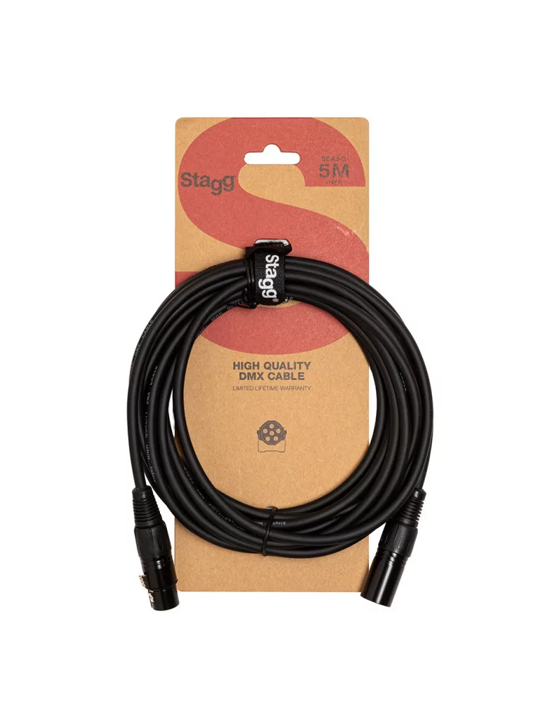 STAGG SDX5-3 DMX cable, XLR/XLR (m/f), 5 m (16')|MusicGoodDeal 