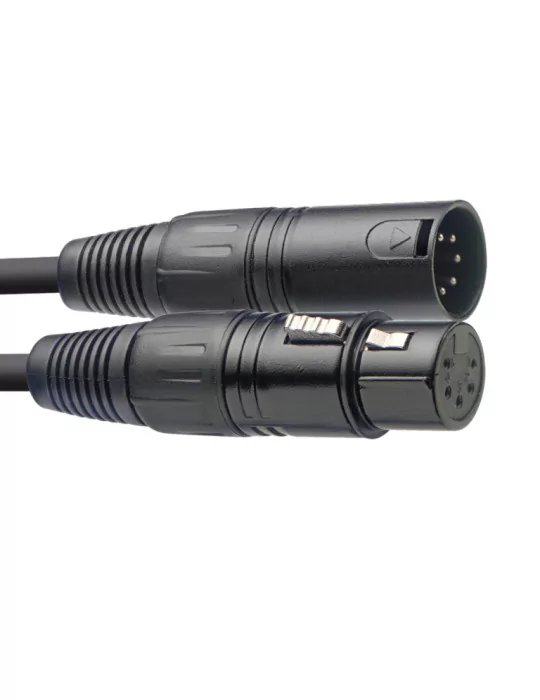  STAGG SDX3-5 DMX cable, XLR/XLR (m/f) (5 pins), 3 m (10')|MusicGoodDeal 