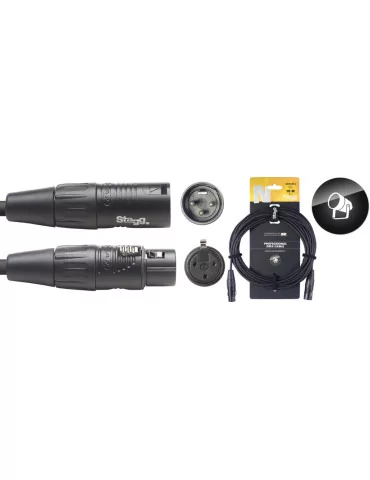  STAGG NDX10R-3 DMX cable, XLR/XLR (m/f) (3 pins), 10 m (33'), N-series|MusicGoodDeal 