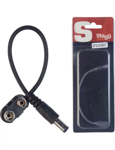  STAGG SPS-9VBAT Conector de batería de 9V para pedal de efectos|MusicGoodDeal 