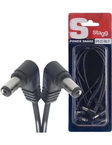  STAGG SPS-DC-5ML1F CABLE DE ALIMENTACIÓN DC 5 PEDALES DE EFECTOS|MusicGoodDeal 