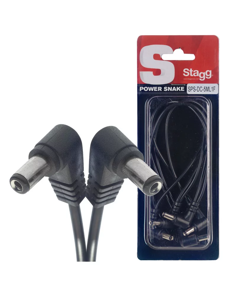  STAGG SPS-DC-5ML1F CABLE DE ALIMENTACIÓN DC 5 PEDALES DE EFECTOS|MusicGoodDeal 