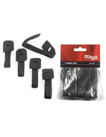  STAGG VCS-225 5 hook and loop fasteners for cables|MusicGoodDeal 