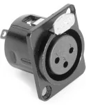  STAGG 975BKH Toma XLR F para panel|MusicGoodDeal 