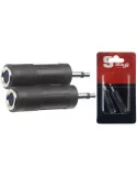  STAGG AC-PFJMH Adapter Klinken-Buchse/ Miniklinke - 2 Stück im Blister|MusicGoodDeal 