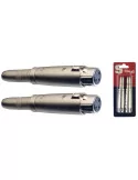  STAGG AC-XFPFH 2 x Stereobuchse/ symetrisch XLR W adapter im blister|MusicGoodDeal 
