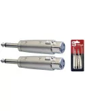  STAGG AC-XFPMH Adapter Monoklinke/ assymetrisch XLR W - 2 Stück im Blister|MusicGoodDeal 