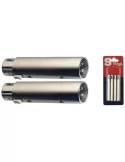  STAGG AC-XFXMH 2 x Symetrisch XLR W / Symetrisch XLR M adapter im blister|MusicGoodDeal 