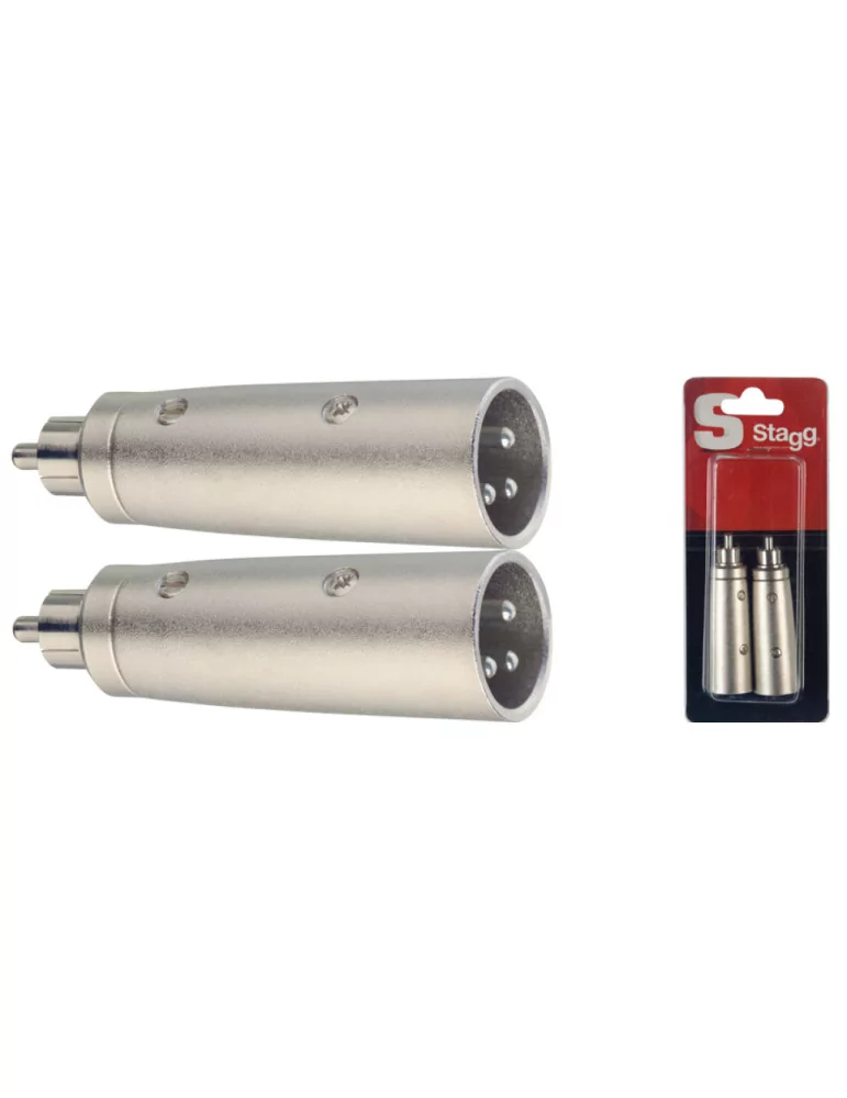  STAGG AC-XMCMH 2 x XLR M/ Cinch M adapter im blister|MusicGoodDeal 