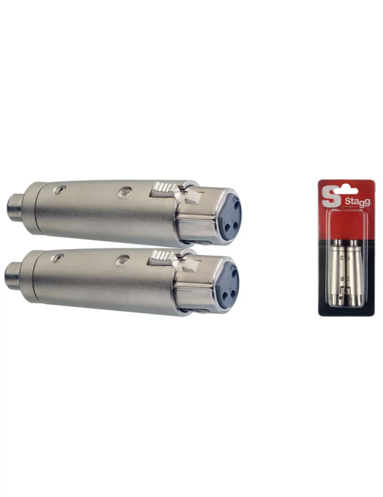  STAGG AC-XFCFH 2 x XLR W/ Cinch W adapter im blister|MusicGoodDeal 