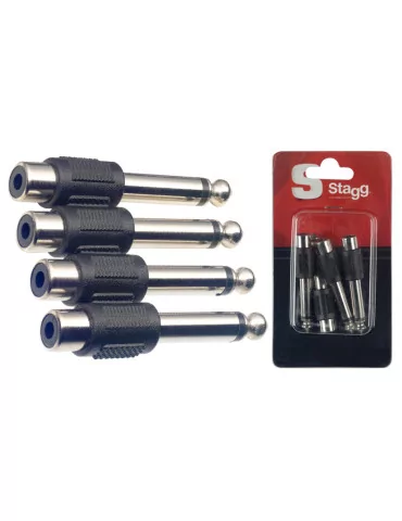  STAGG AC-PMCFH 4 x klinke/ Cinch W adapter im blister|MusicGoodDeal 