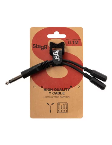  STAGG YC-0,1/1PS2JFH 1 x Stereoklinke/ 2 x weibliche mini monoklinke adapter kabel|MusicGoodDeal  2