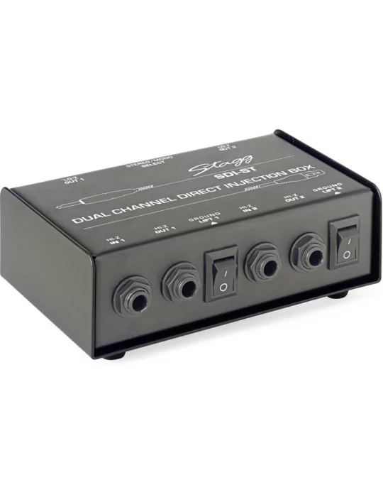  STAGG SDI-ST 2-Channel, passive DI box with Mono/Stereo switch|MusicGoodDeal 