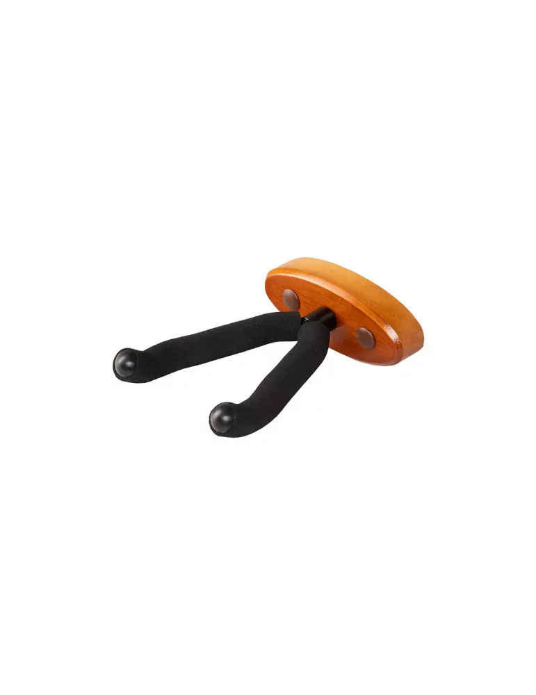  STAGG GUH-WN OVA Wall-mounted guitar holder with oval wooden base|MusicGoodDeal 