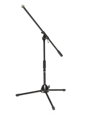  STAGG MIS-0804BK Soporte de micrófono de 2 secciones con base plegable, modelo corto|MusicGoodDeal 