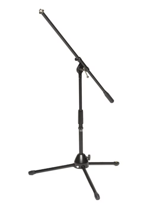  STAGG MIS-0804BK Soporte de micrófono de 2 secciones con base plegable, modelo corto|MusicGoodDeal 