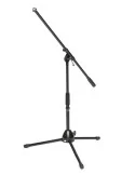  STAGG MIS-0804BK Soporte de micrófono de 2 secciones con base plegable, modelo corto|MusicGoodDeal 