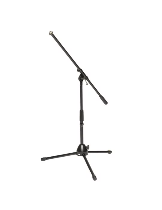  STAGG MIS-0804BK Soporte de micrófono de 2 secciones con base plegable, modelo corto|MusicGoodDeal 