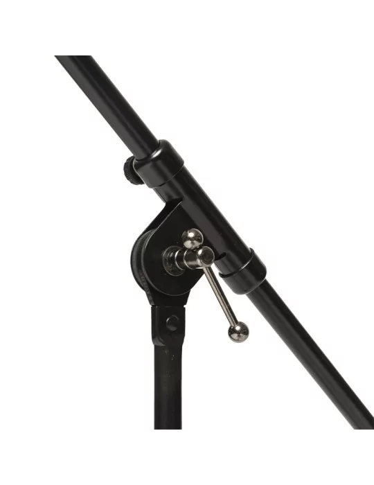  STAGG MIS-0804BK Soporte de micrófono de 2 secciones con base plegable, modelo corto|MusicGoodDeal 