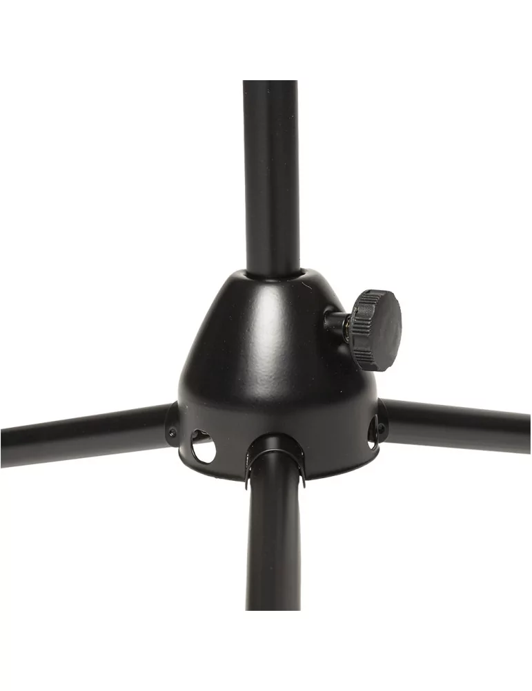  STAGG MIS-0804BK Soporte de micrófono de 2 secciones con base plegable, modelo corto|MusicGoodDeal 