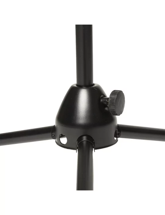  STAGG MIS-0804BK Soporte de micrófono de 2 secciones con base plegable, modelo corto|MusicGoodDeal 