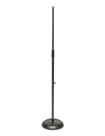  STAGG MIS-1120BK Soporte de micrófono recto con base de hierro fundido negro|MusicGoodDeal 
