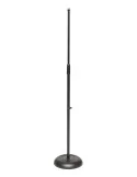  STAGG MIS-1120BK Soporte de micrófono recto con base de hierro fundido negro|MusicGoodDeal 