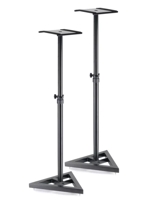  STAGG SMOS-10 SET Two, height-adjustable, steel studio monitor or light stands|MusicGoodDeal 