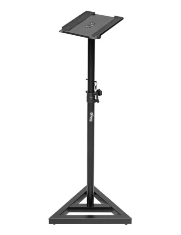  STAGG SMOS-12 SET Two steel studio monitor stands, height-adjustable, with tiltable plate|MusicGoodDeal 