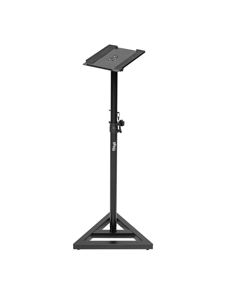  STAGG SMOS-12 SET Dos soportes para monitor de estudio, de acero, regulables en altura, con mesa basculante|MusicGoodDeal 