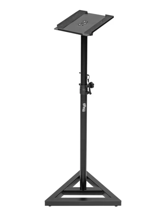  STAGG SMOS-12 SET Dos soportes para monitor de estudio, de acero, regulables en altura, con mesa basculante|MusicGoodDeal 