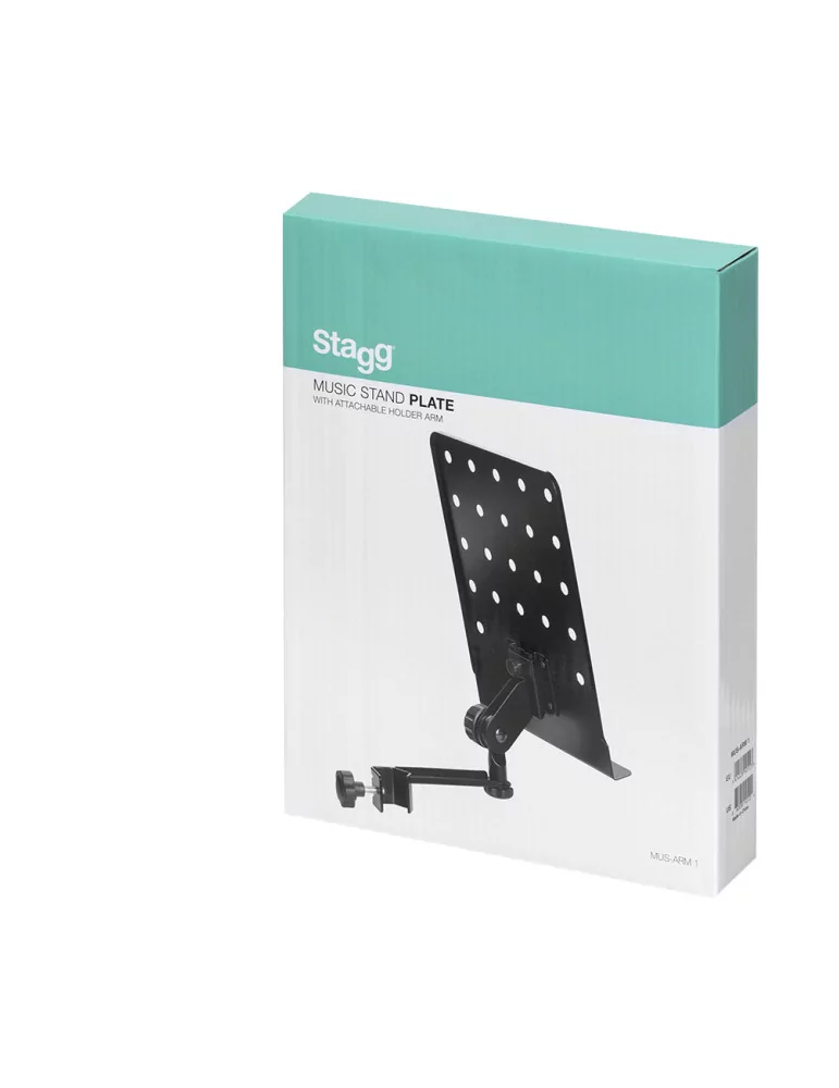  STAGG MUS-ARM 1 Kleiner perforierter Notenständer Halterungsarm zum Anklemmen|MusicGoodDeal 