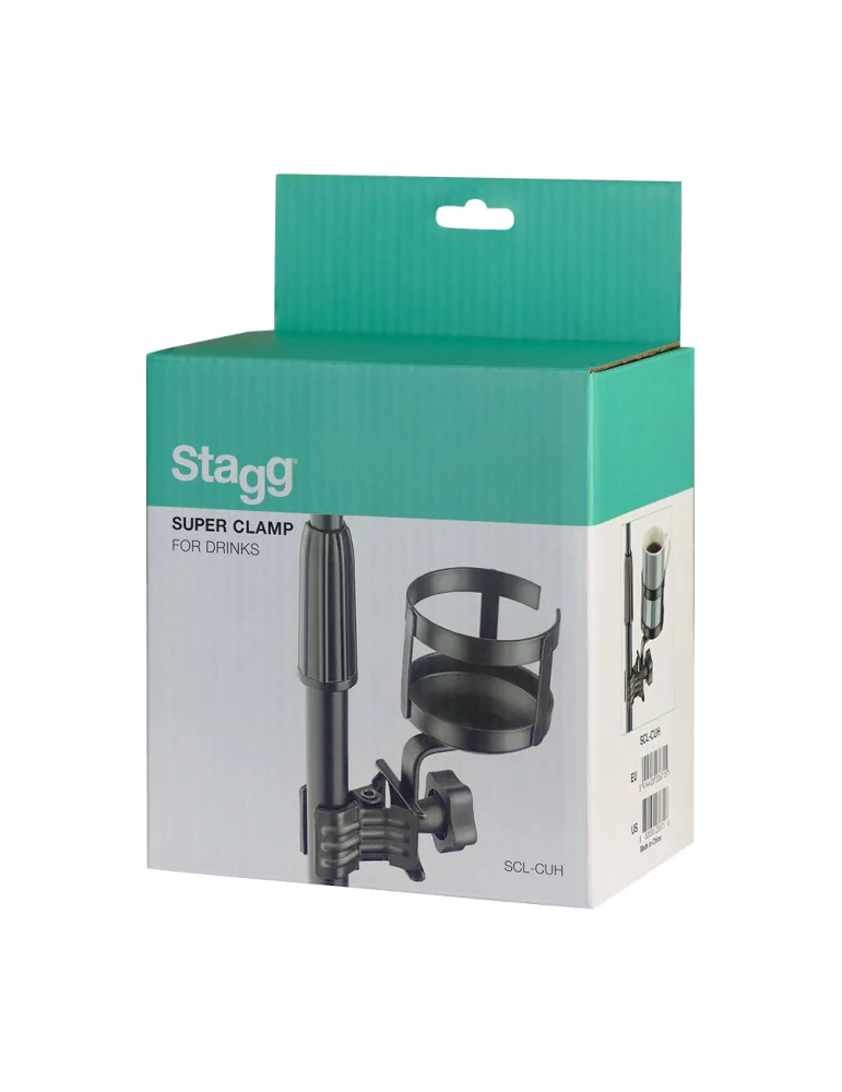  STAGG SCL-CUH Becherhalterung mit Klammer für Stativ|MusicGoodDeal 