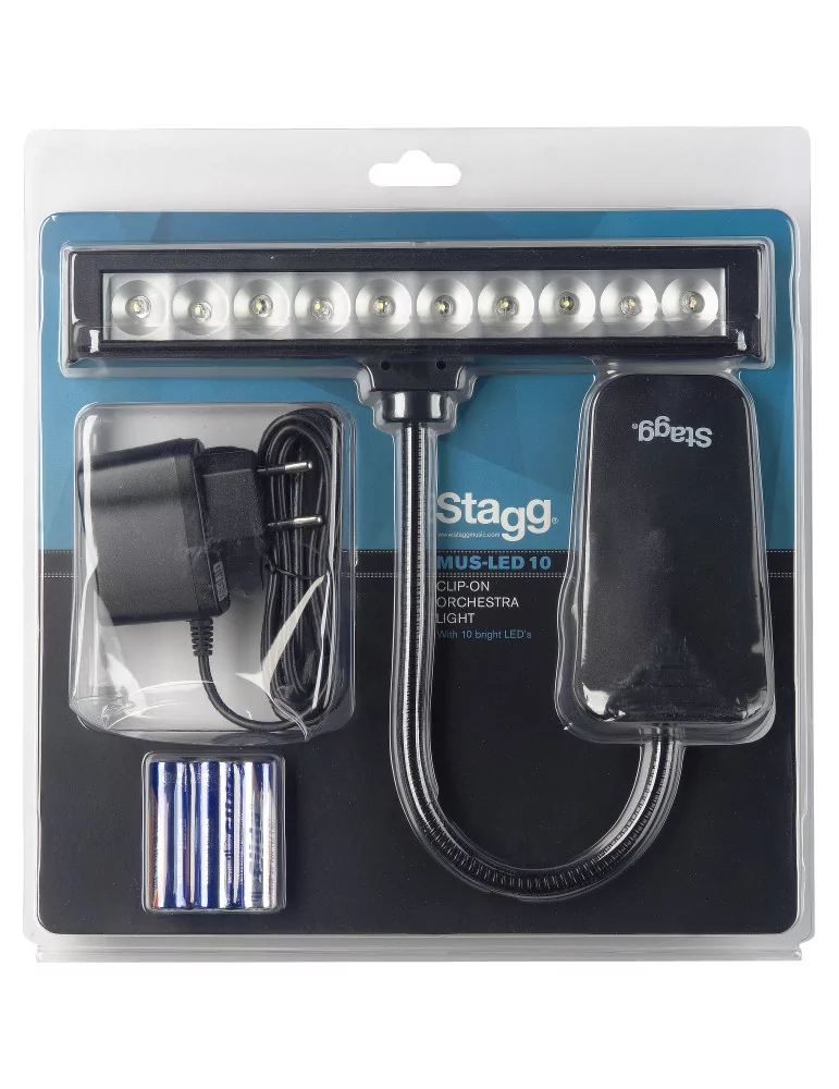  STAGG MUS-LED 10-2 Mehrzweck Clip-on und frei-stehende LED-Leuchte|MusicGoodDeal 