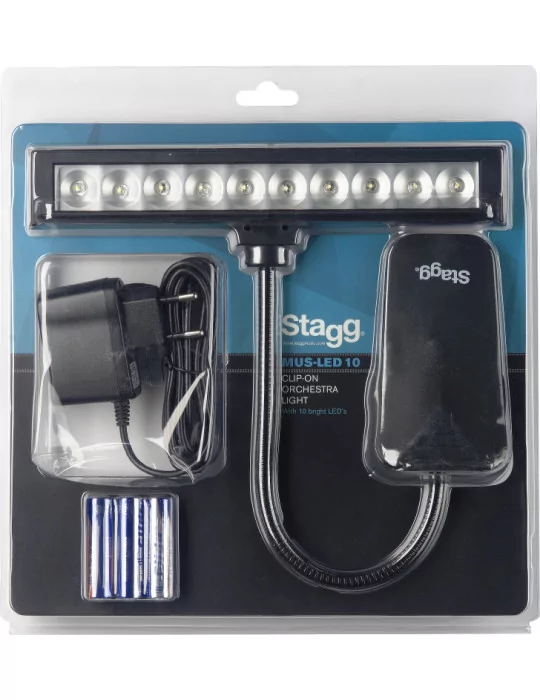  STAGG MUS-LED 10-2 Mehrzweck Clip-on und frei-stehende LED-Leuchte|MusicGoodDeal 