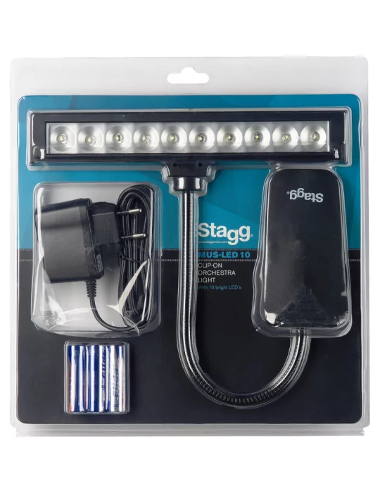  STAGG MUS-LED 10-2 Mehrzweck Clip-on und frei-stehende LED-Leuchte|MusicGoodDeal 