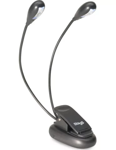  STAGG MUS-LED 4 Anklemmbare und frei stehende Doppel LED Leuchte|MusicGoodDeal 