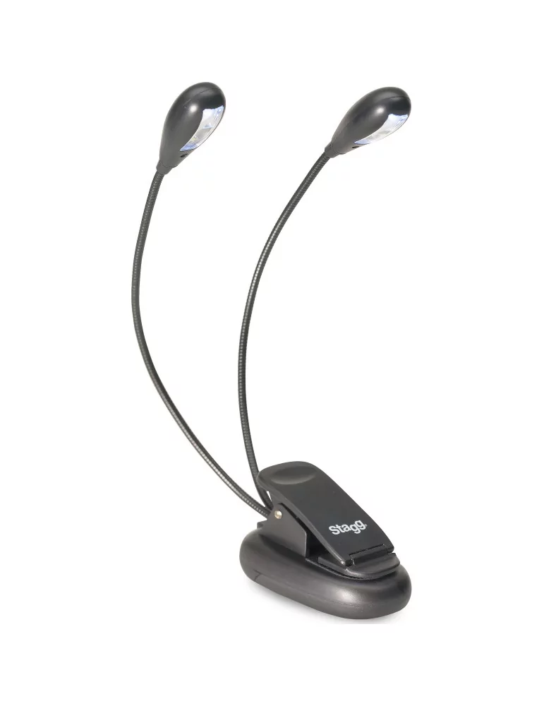  STAGG MUS-LED 4 Anklemmbare und frei stehende Doppel LED Leuchte|MusicGoodDeal 