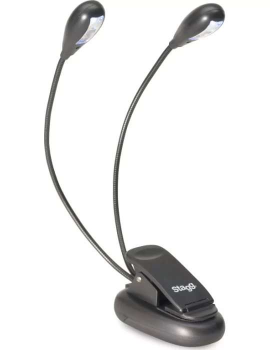  STAGG MUS-LED 4 Anklemmbare und frei stehende Doppel LED Leuchte|MusicGoodDeal 